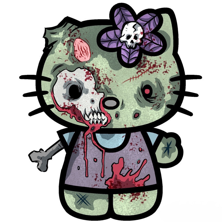 Scary Hello Kitty - Zombie