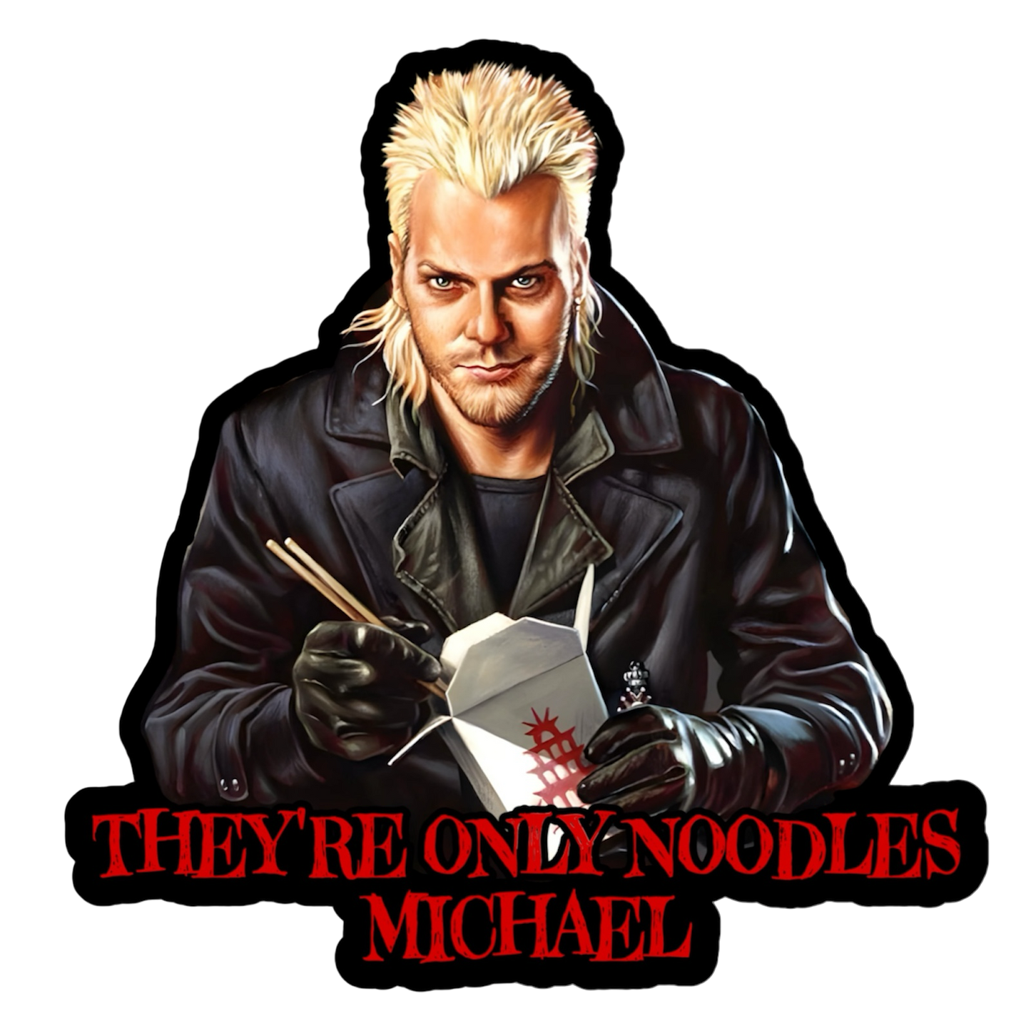The Lost Boys - They're Only Noodles Michael - Die Cut Sticker