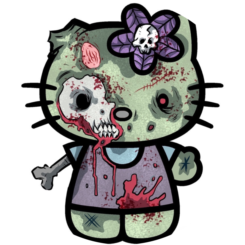 Scary Hello Kitty - Zombie