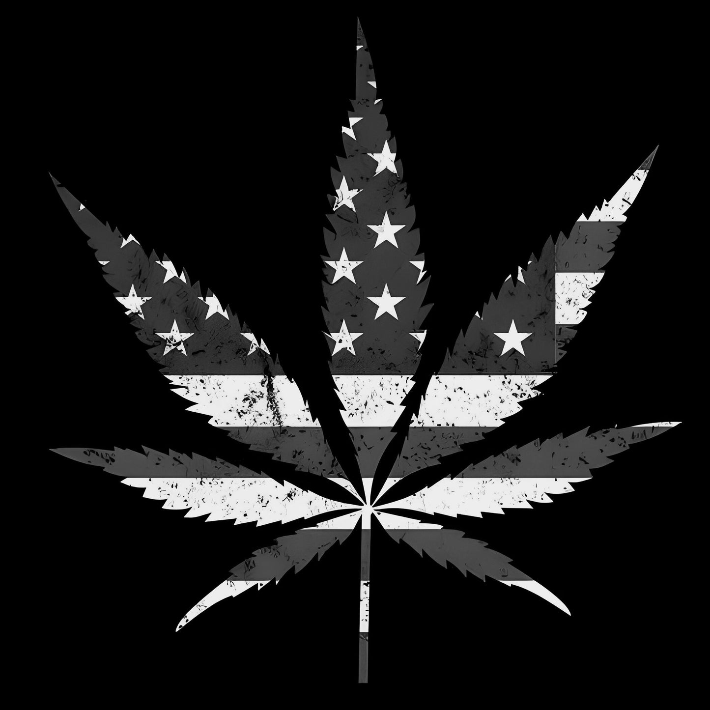 American Flag 420 Leaf