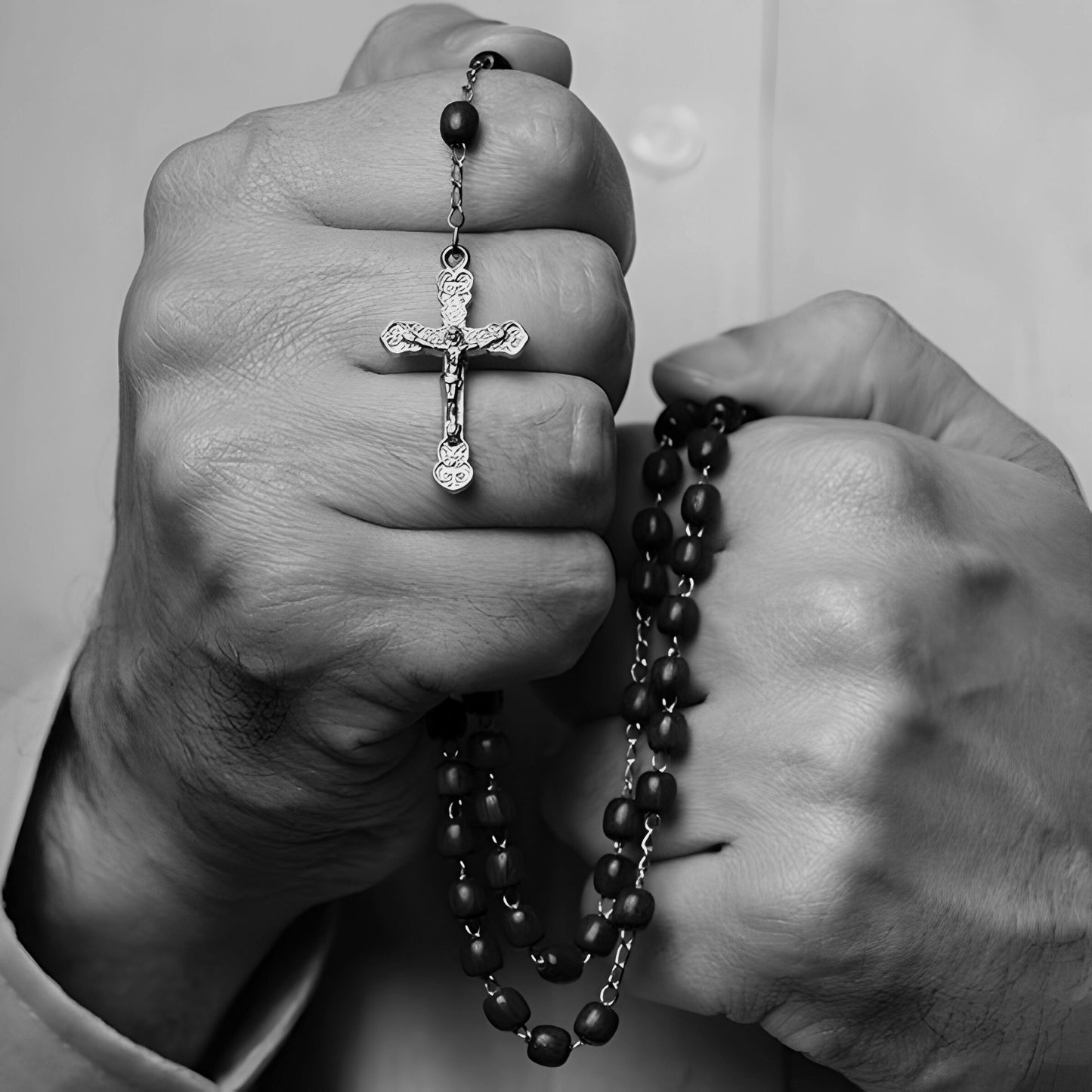 Praying Hands with Rosary #2