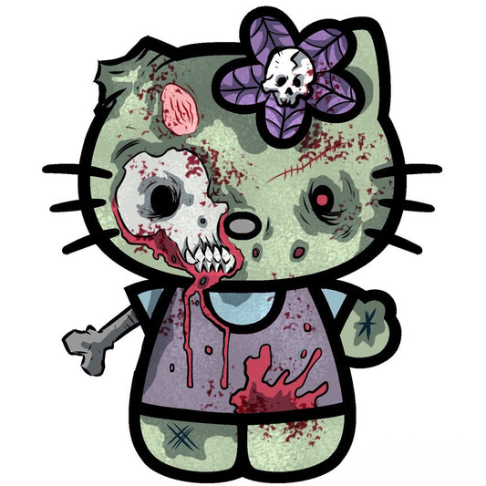 Scary Hello Kitty - Zombie