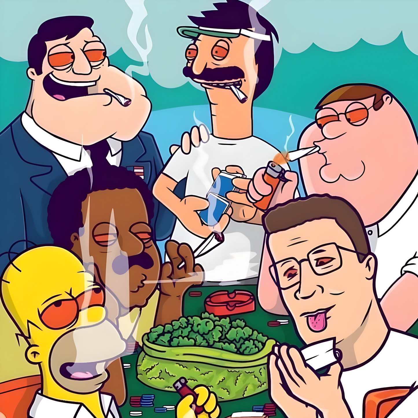 Stoned Cartoon Characters