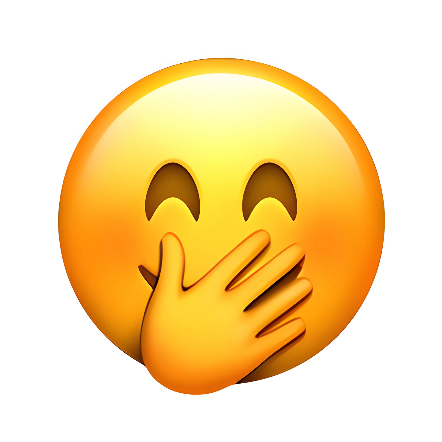 Face With Hand Over Mouth Emoji