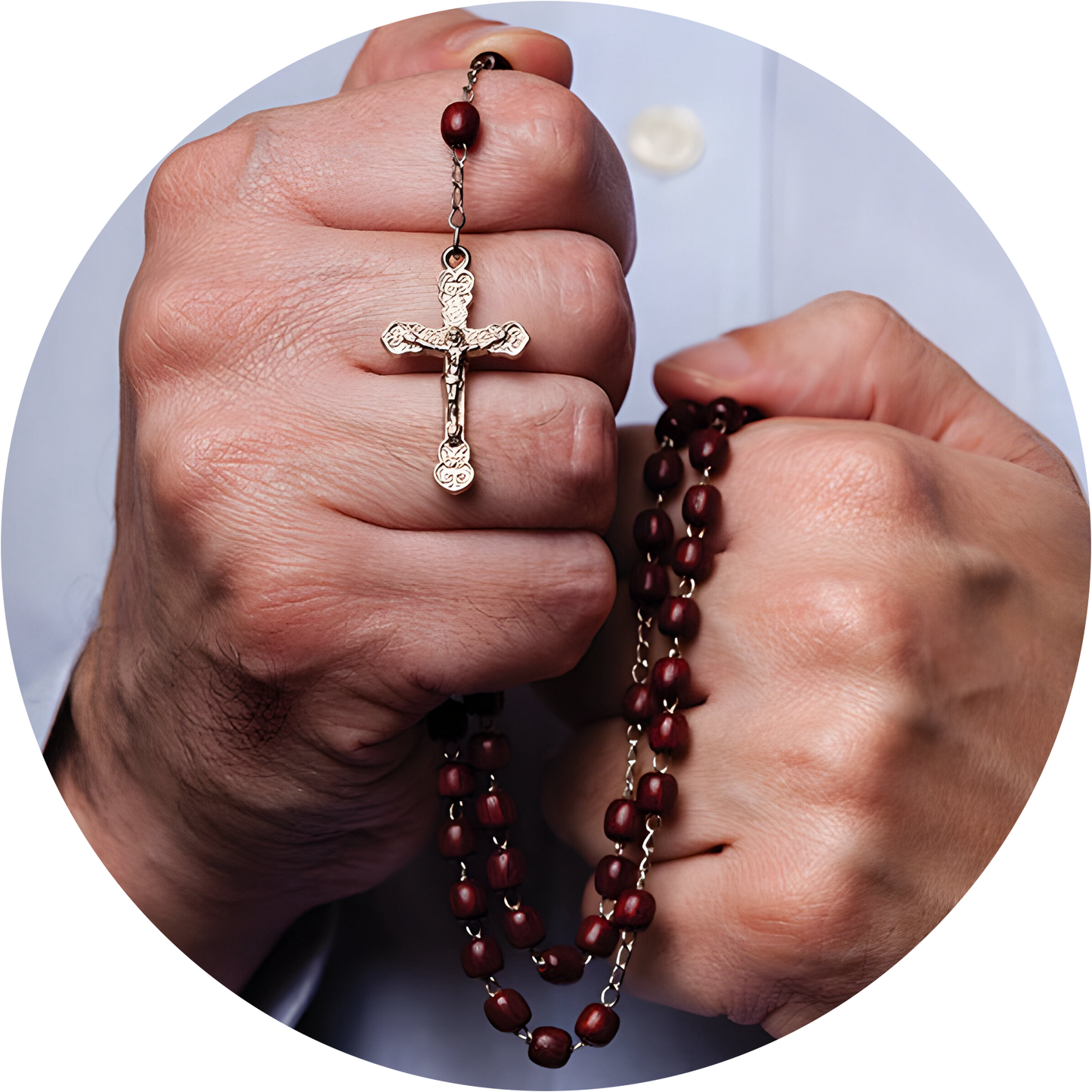 Praying Hands with Rosary #2