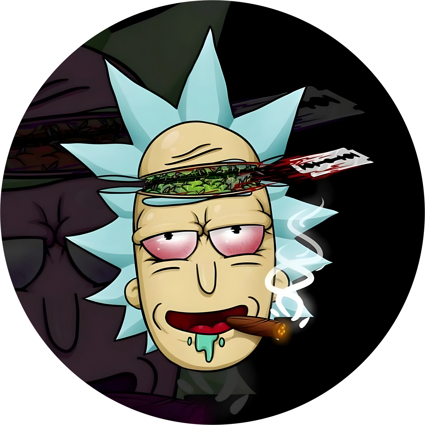 Rick & Morty Head Split 420