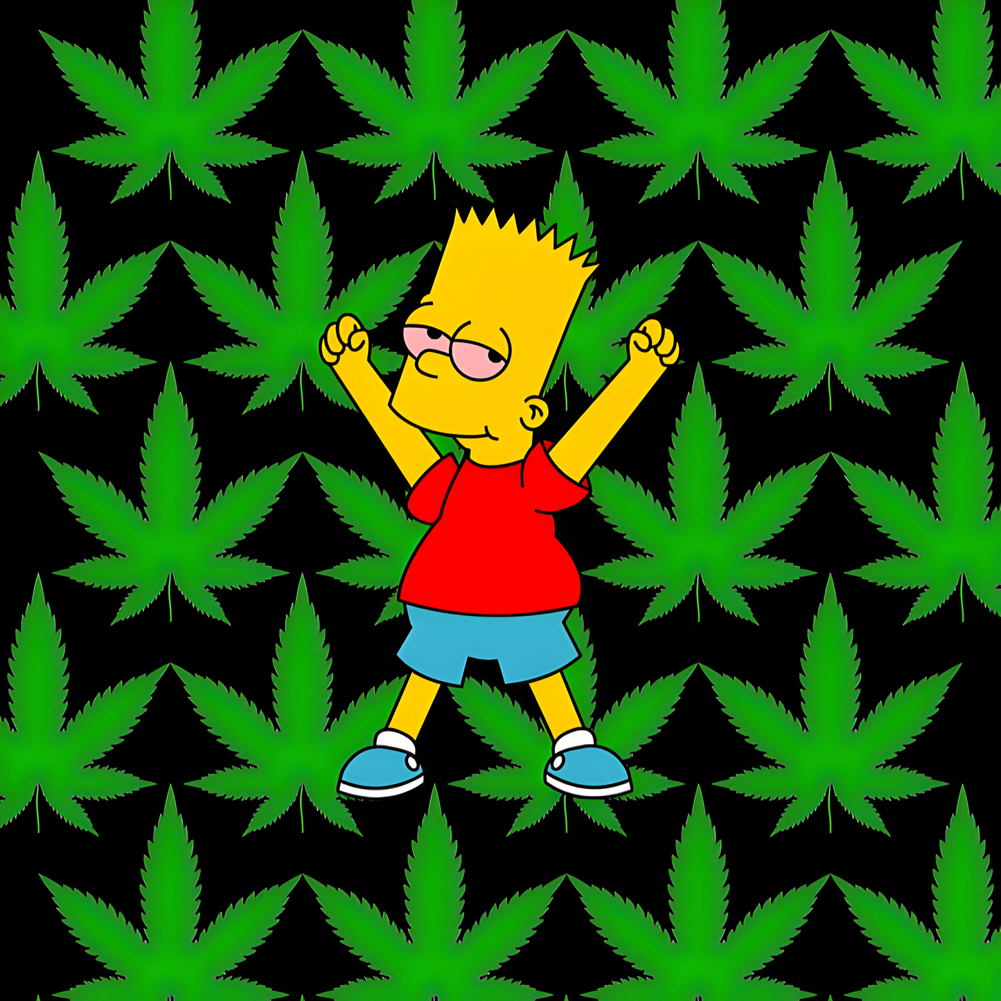 Bart Simpson 420 Leaves