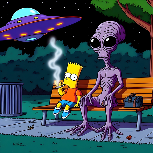 Bart Simpson & Alien 420