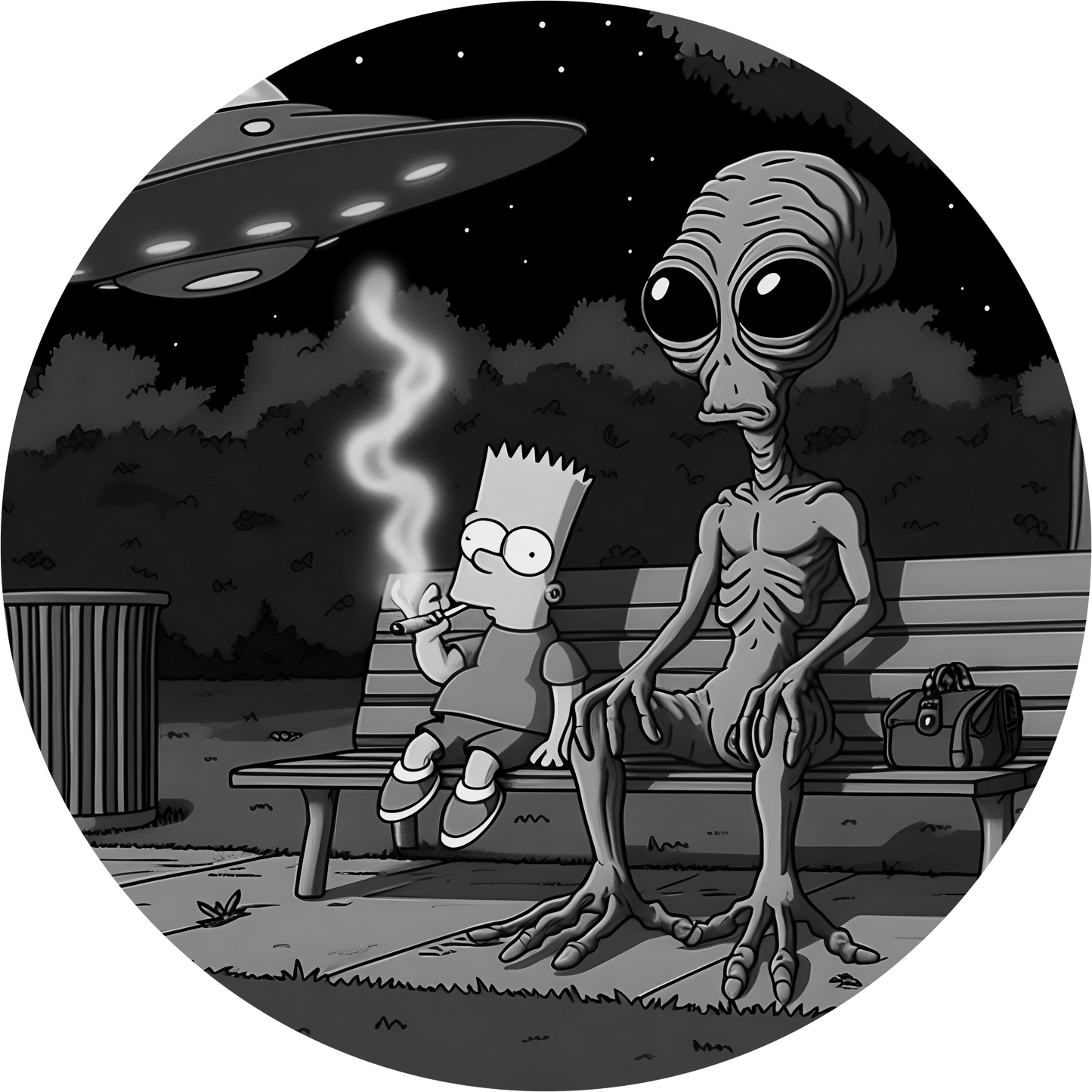 Bart Simpson & Alien 420