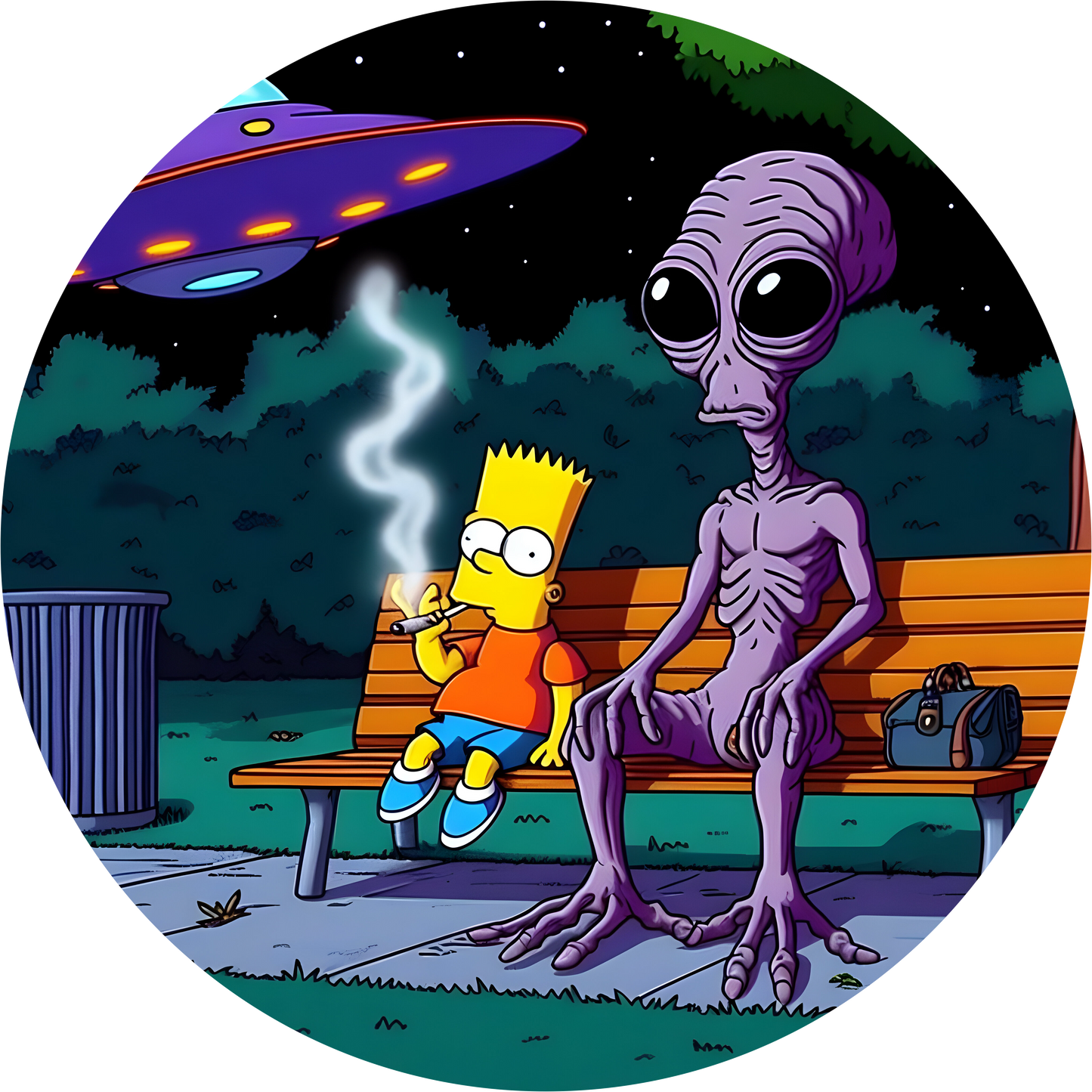 Bart Simpson & Alien 420