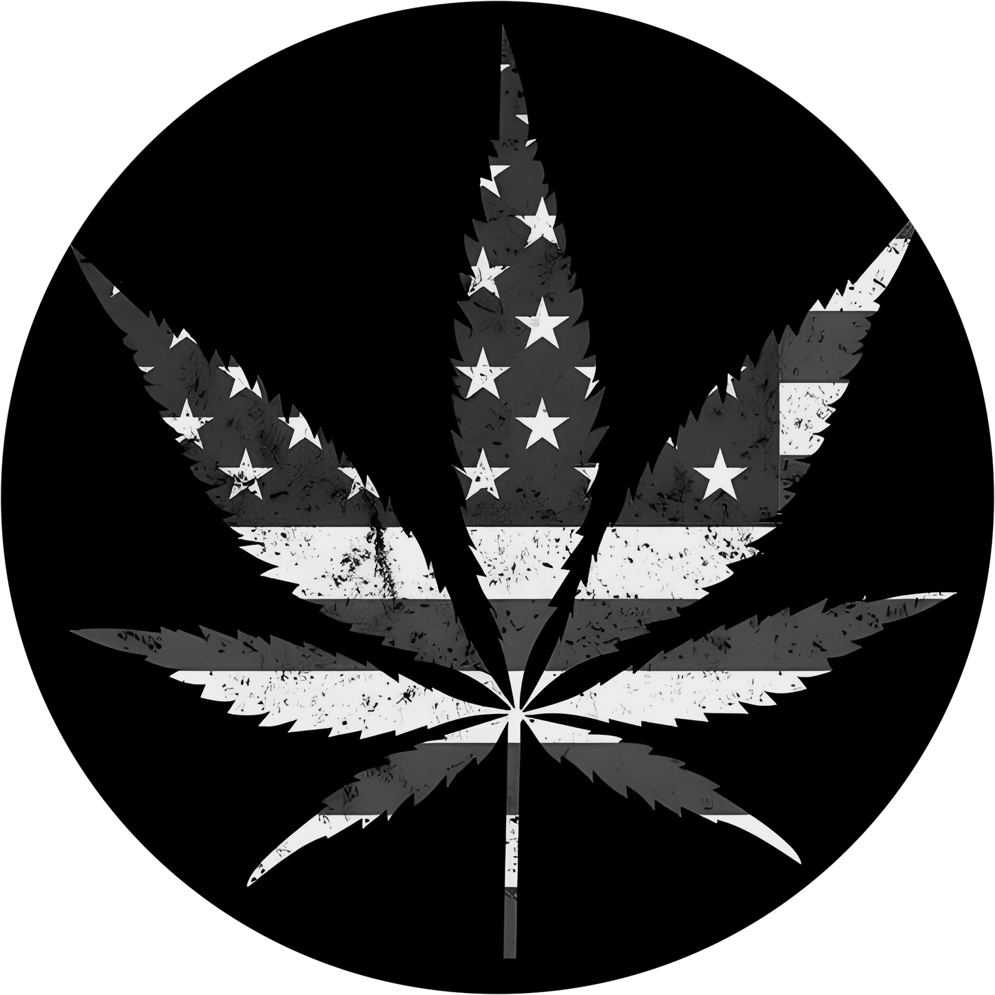 American Flag 420 Leaf