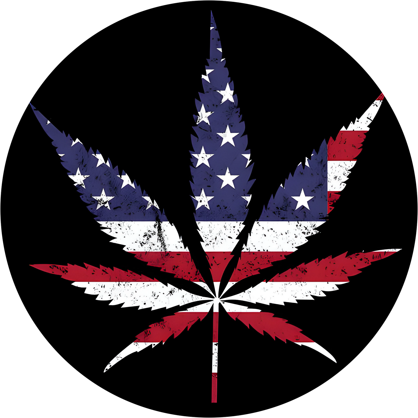 American Flag 420 Leaf