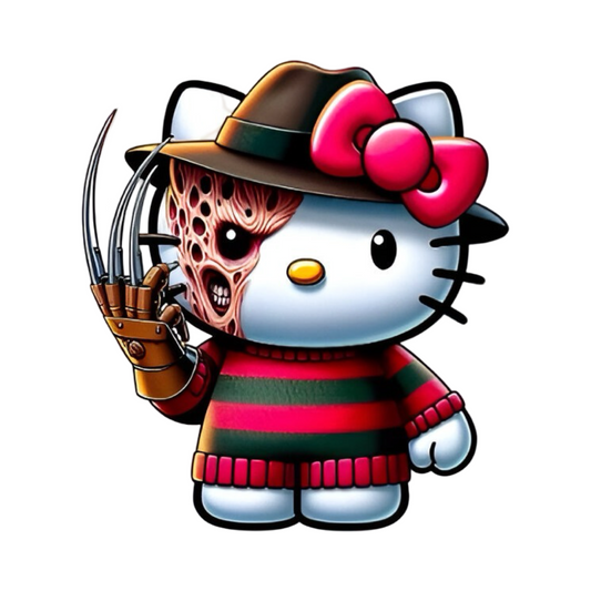 Scary Hello Kitty - Freddy Krueger