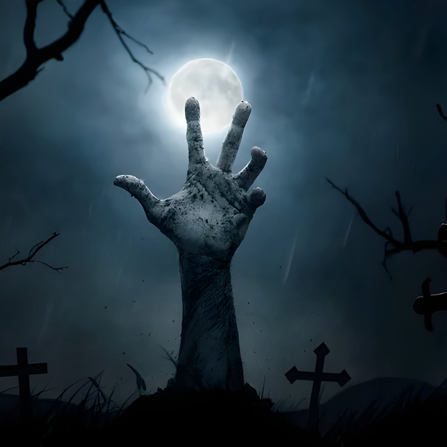 Hand Reaching Out Of The Grave