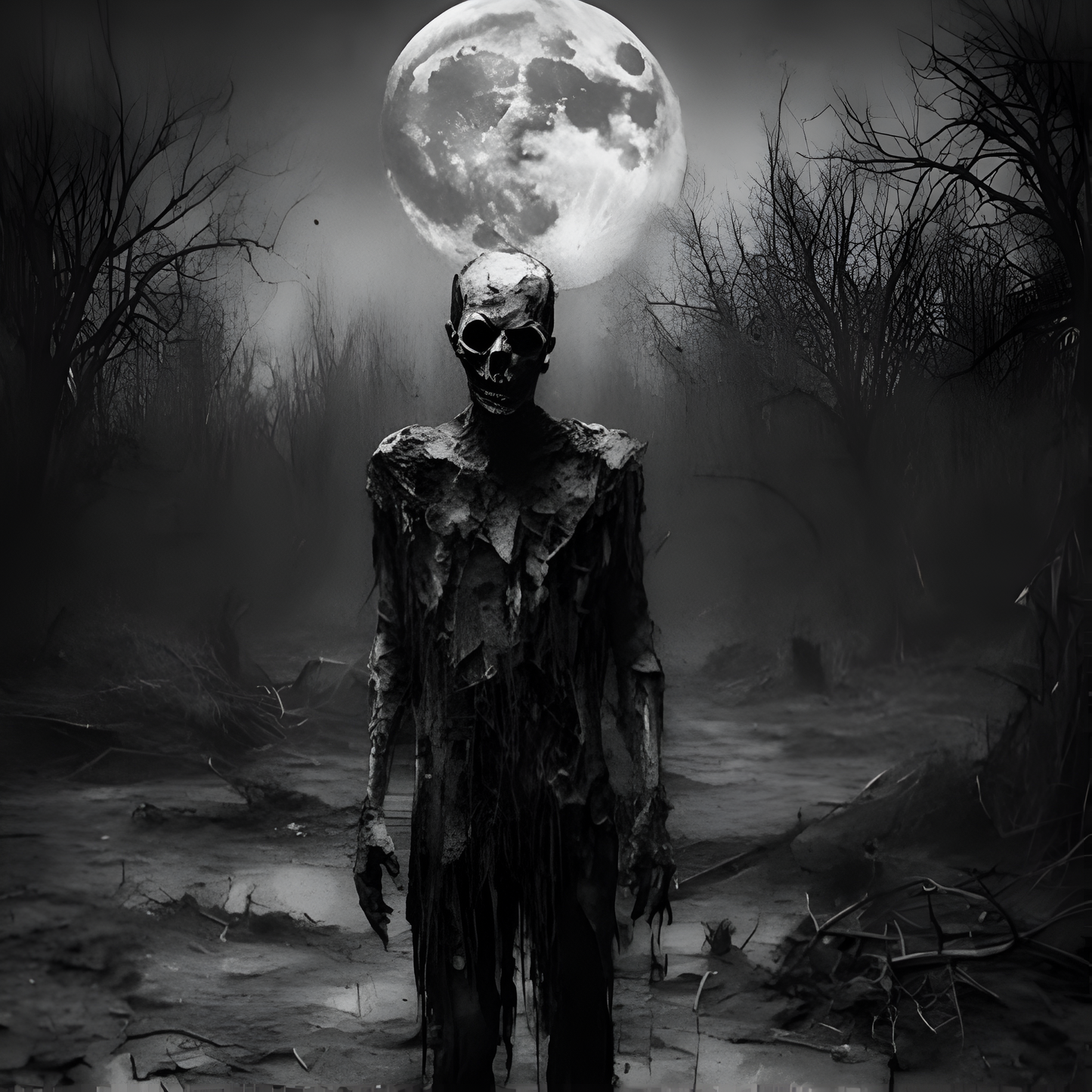 Zombie Under the Moon