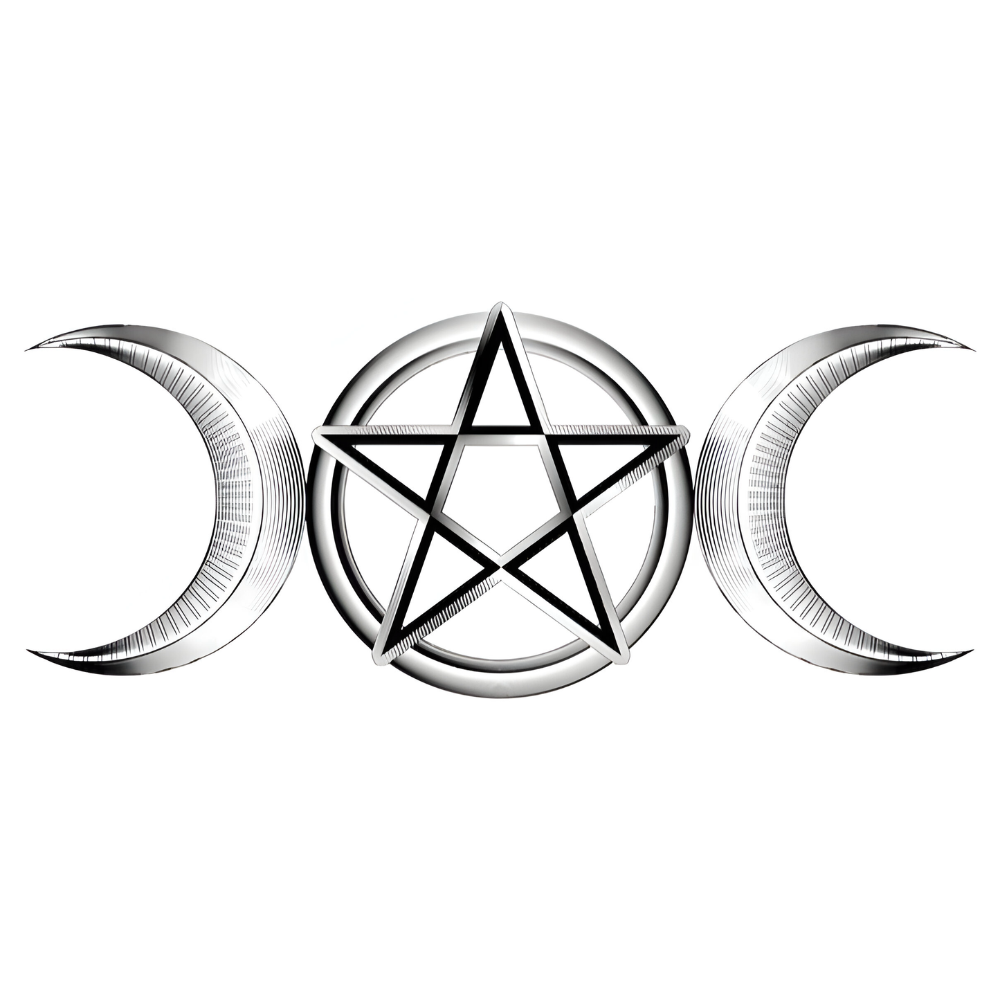 Triple Moon Wiccan Symbol