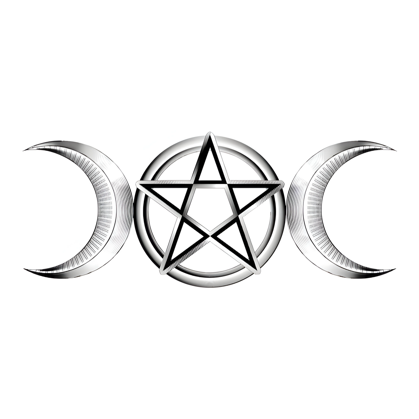 Triple Moon Wiccan Symbol