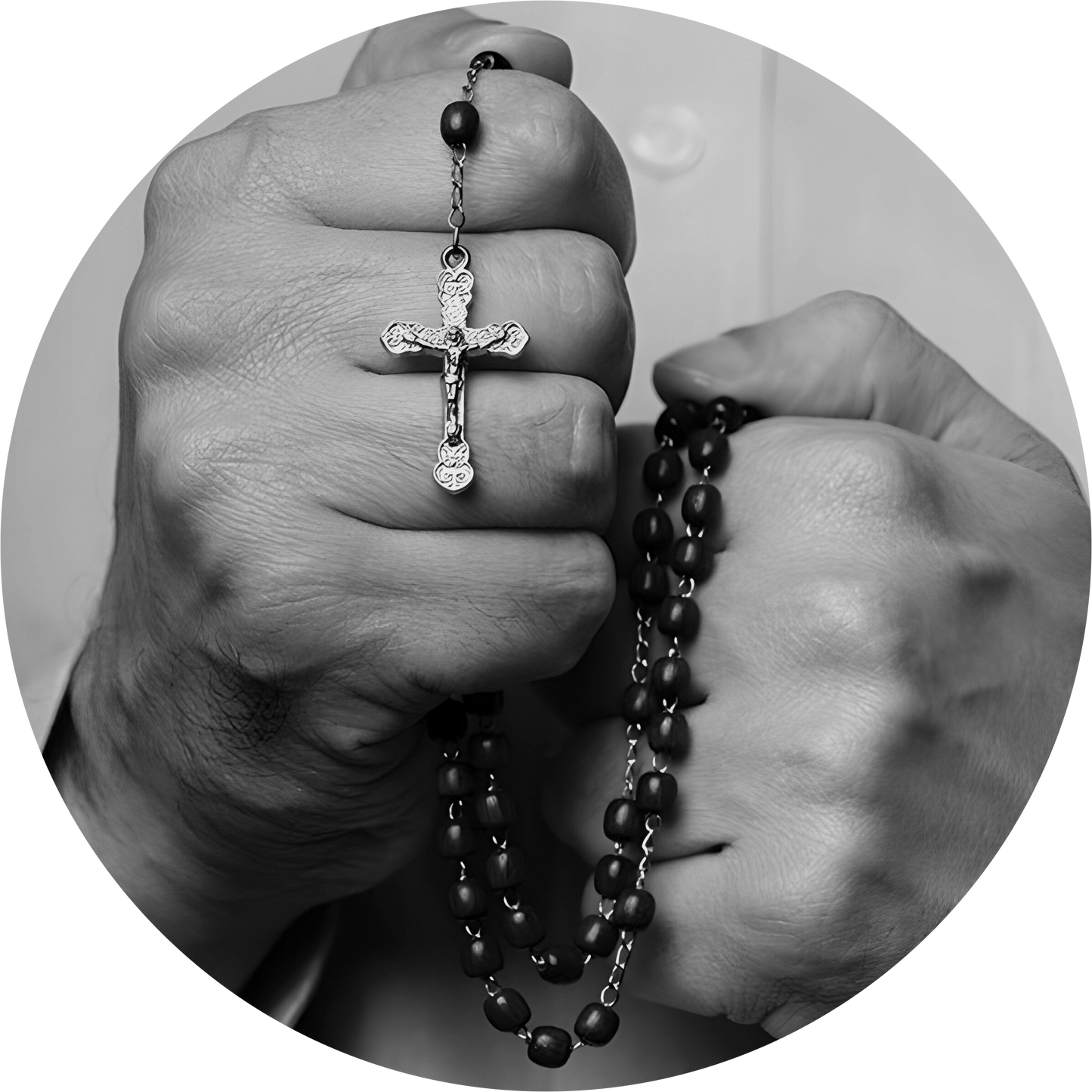 Praying Hands with Rosary #2