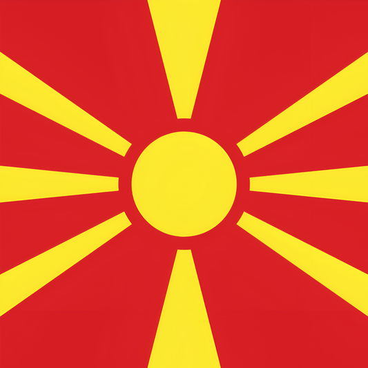 North Macedonia Flag