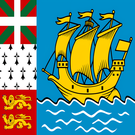 Saint Pierre and Miquelon Flag